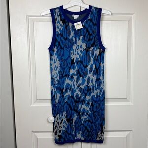 NWT Club Monaco Charlie Navy Print Dress - S